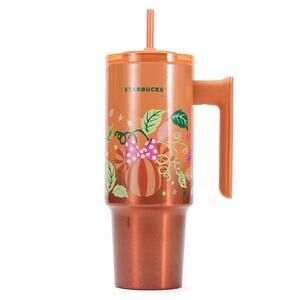 Mickey and Minnie Mouse Icon Pumpkins 30 oz. Starbucks® Tumbler with Handle 2025